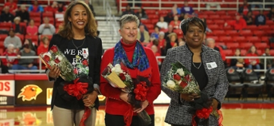 Lamar University will honor three of the greatest players in the history of the LU program when the jerseys of Carolyn Ford, Kalis Loyd and Carol Sims will be retired at the halftime of Saturday's game against Stephen F. Austin. The trio will be the first LU women's basketball players to be so honored.