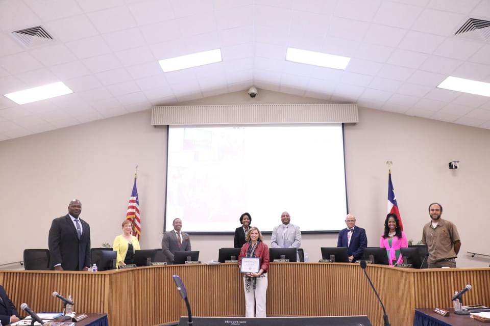 Simpson recognized by BISD Board