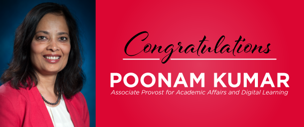 Dr. Poonam Kumar named LU associate provost, academic affairs and digital learning