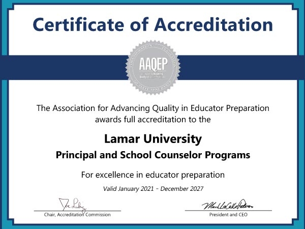 AAQEP Certificate