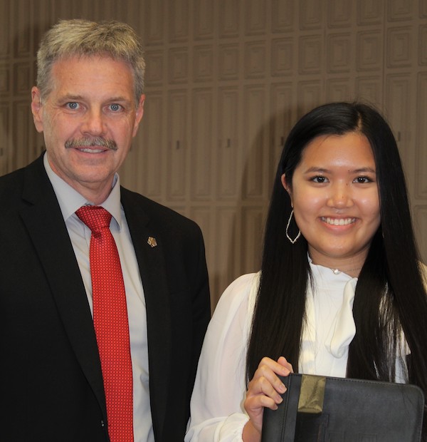 Tiffany Tran with Dr. Jaime Taylor