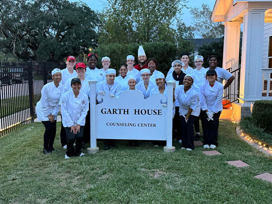LU Culinary Students at Garth House 