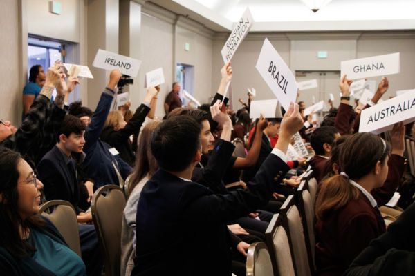 Model UN Students at Lone Star Conference 