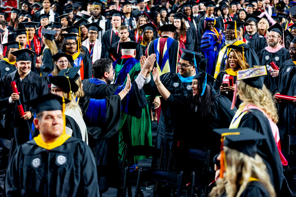 Students at Spring Commencement 2024