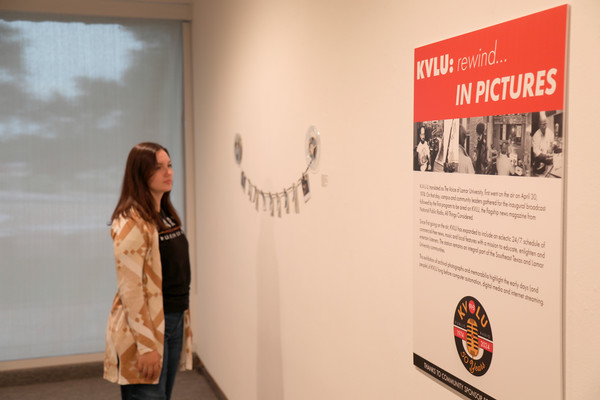 KVLU celebrates 50 Years with nostalgic exhibit at Dishman Art Museum