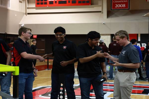Students at Robotics Competition
