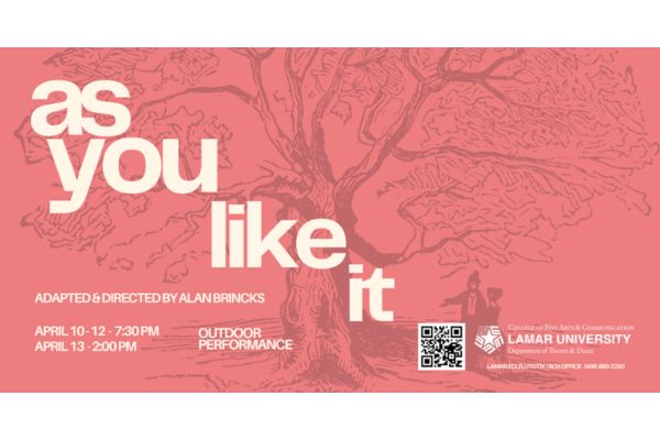 Theatre and Dance to present outdoor performance of Shakespeare’s ‘As You Like It’