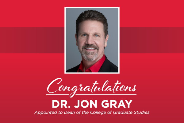 Gray named as dean of College of Graduate Studies